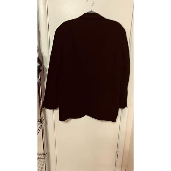 Pronto - Uomo Black Wool Blend Blazer Jacket Womens Size M - Picture 8 of 9